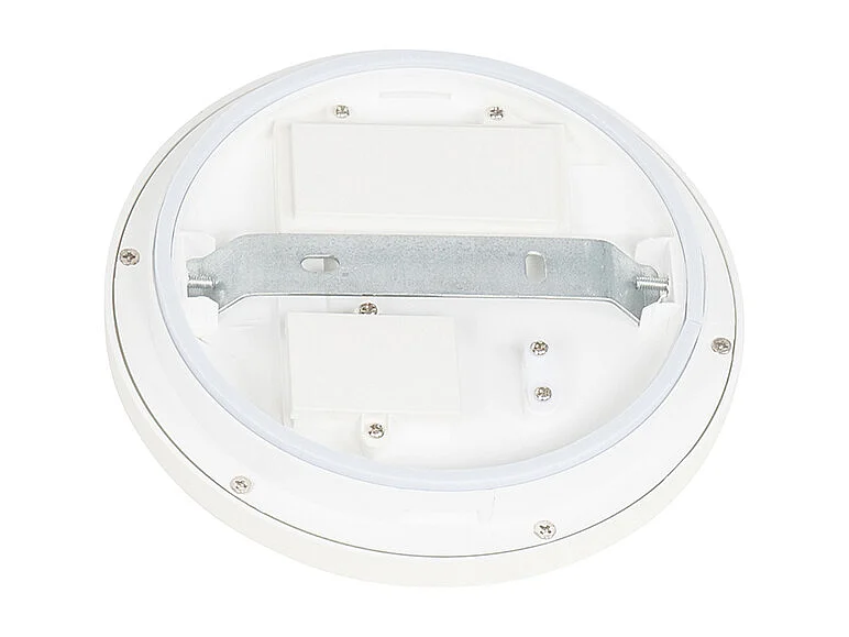 Plafonnier blanc 17 cm avec LED dimmable en 3 étapes IP44 - Steve