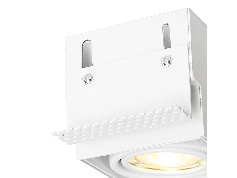 Spot encastré blanc GU10 orientable et inclinable sans bordure - Oneon