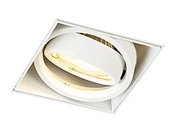 Spot encastré blanc GU10 orientable et inclinable sans bordure - Oneon