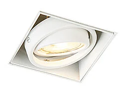 Spot encastré blanc GU10 orientable et inclinable sans bordure - Oneon