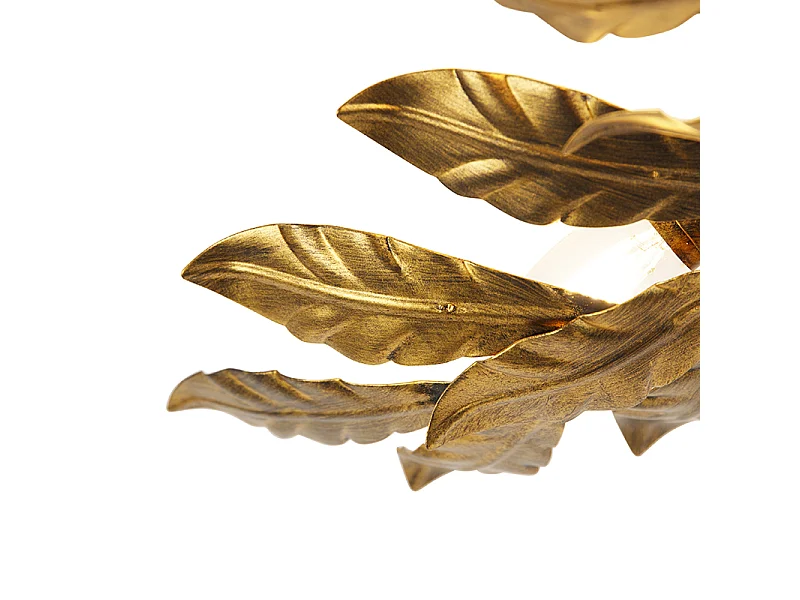 Plafonnier vintage or antique 5 lumières - Tilleul