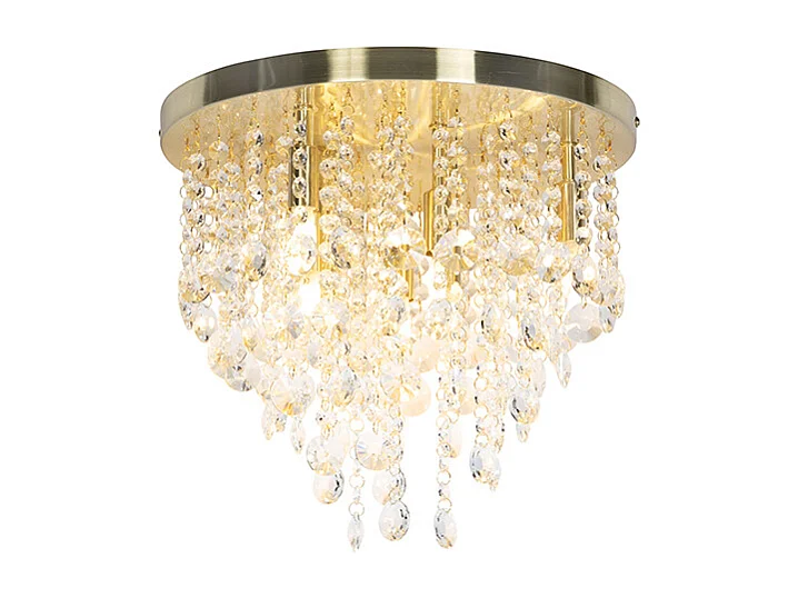 Plafonnier classique or / laiton 35 cm - Medusa