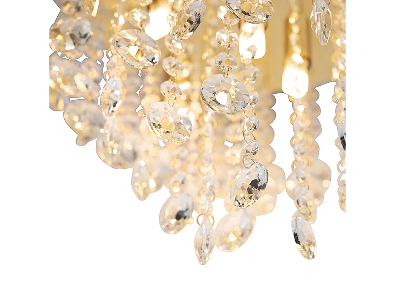 Plafonnier classique or / laiton 35 cm - Medusa