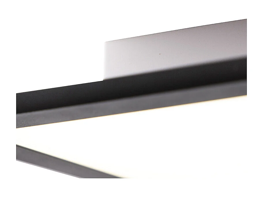 Plafonnier noir 80 cm avec LED et télécommande - Liv