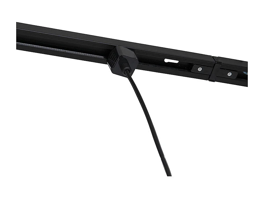 Système sur rail monophasé avec 3 spots et 3 suspensions dorées - Cavalux Jeana