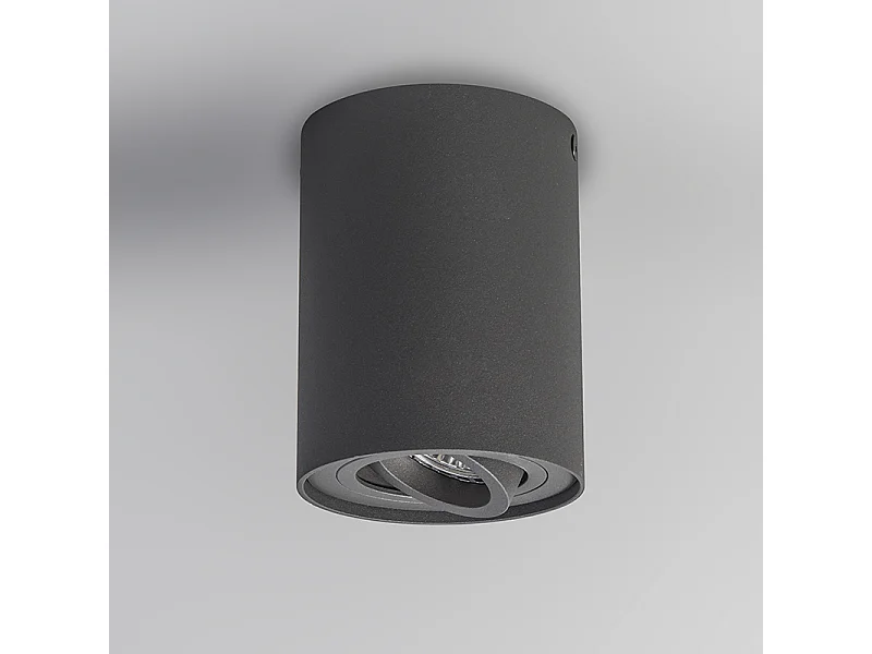 Ensemble de 6 spots de plafond Rondoo Up gris foncé