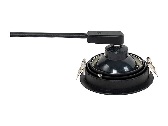 Spot encastré rond noir orientable - Chuck 111