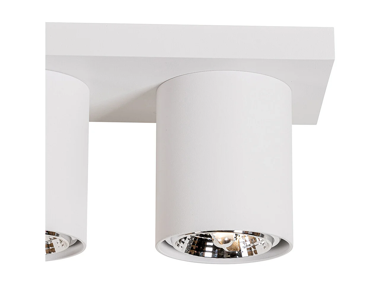Spot de plafond moderne blanc 3 lumières - Tubo