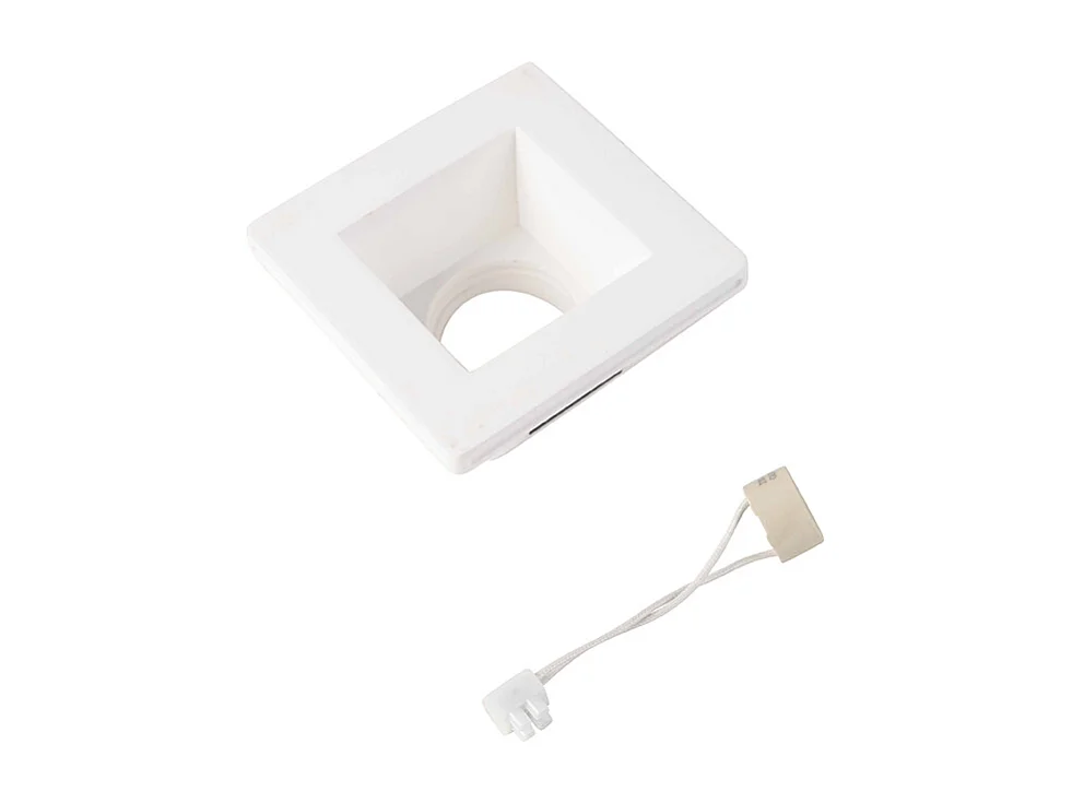 Spot encastré blanc carré 12 cm - Gypsy Stucco
