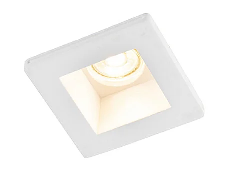 Spot encastré blanc carré 12 cm - Gypsy Stucco