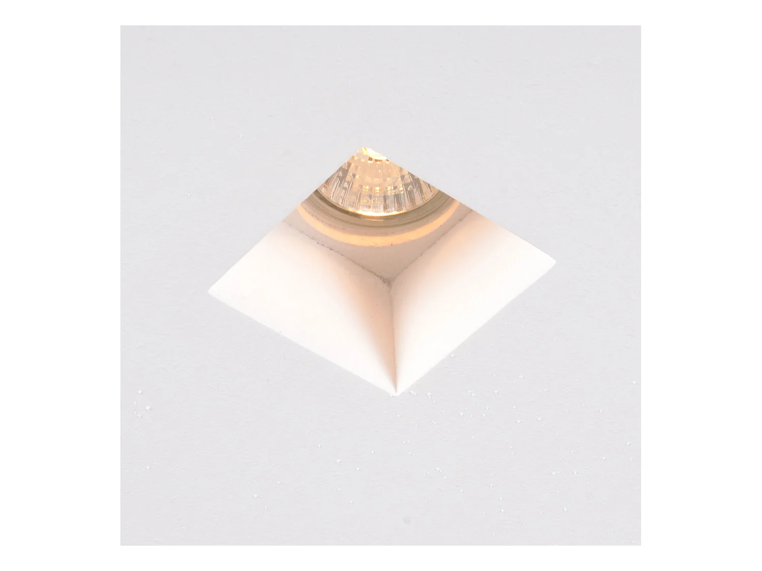 Spot encastré blanc carré 12 cm - Gypsy Stucco