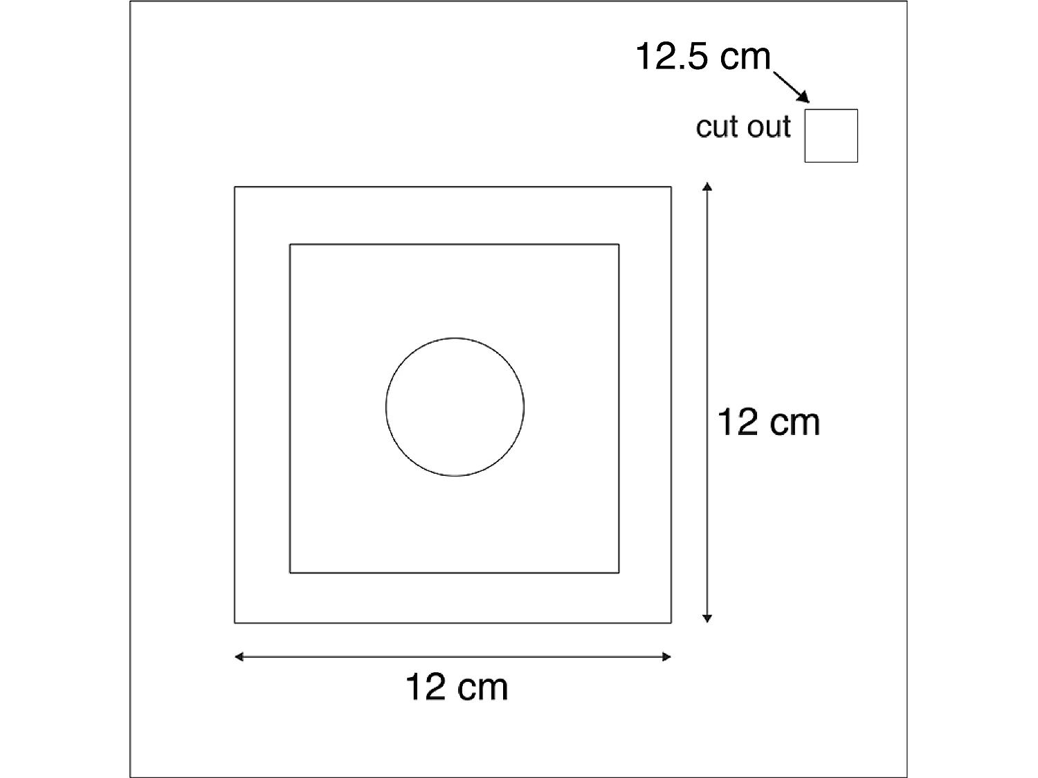 Spot encastré blanc carré 12 cm - Gypsy Stucco