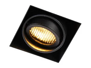 Spot encastré noir inclinable et orientable sans bordure - Oneon Honey