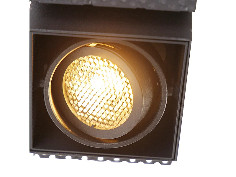 Spot encastré noir inclinable et orientable sans bordure - Oneon Honey