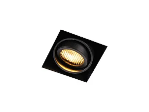 Spot encastré noir inclinable et orientable sans bordure - Oneon Honey
