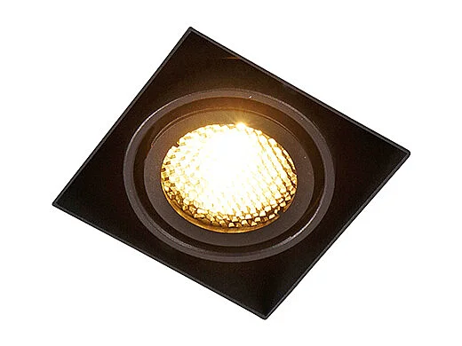 Spot encastré noir inclinable et orientable sans bordure - Oneon Honey