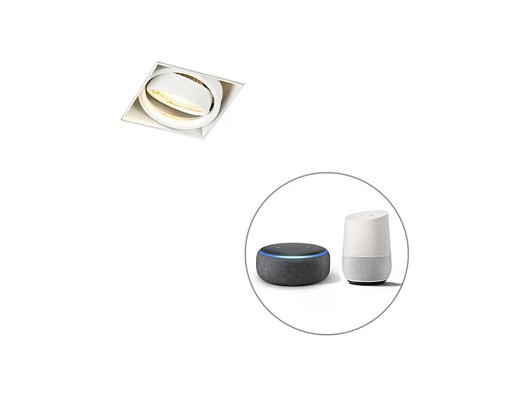 Spot encastré intelligent blanc sans bordure avec Wi-Fi GU10 - Oneon 1