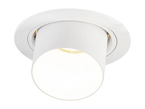 Spot encastré rond blanc orientable moderne - Installa