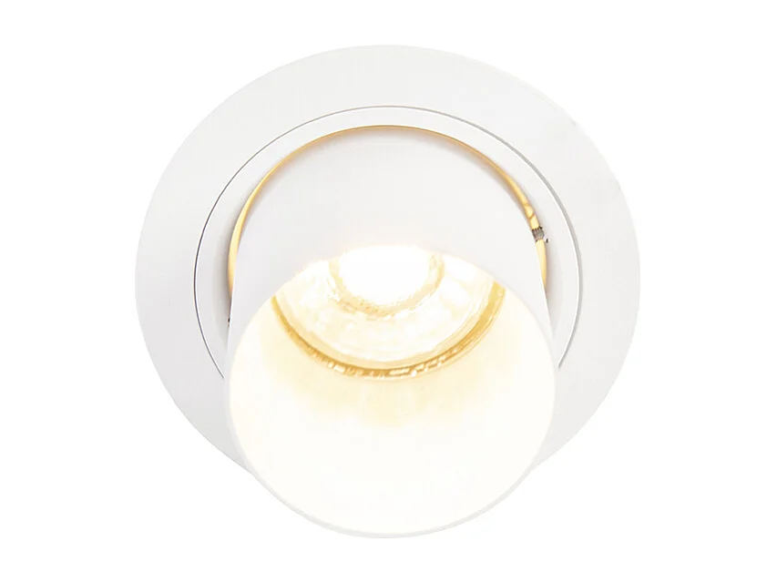 Spot encastré rond blanc orientable moderne - Installa
