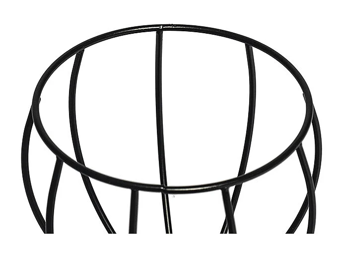 Plafonnier moderne noir 40 cm rond 3 lumières - Botu
