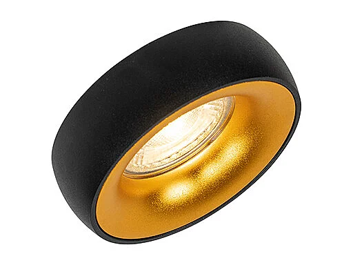 Spot encastré design noir avec intérieur doré - Mooning