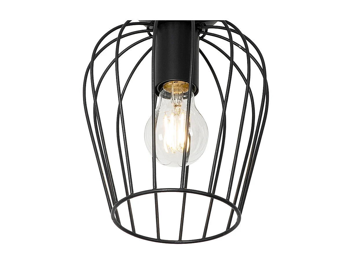 Plafonnier moderne filaire noir - Palica