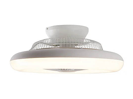 Ventilateur de plafond design blanc avec LED dimmable - Clima