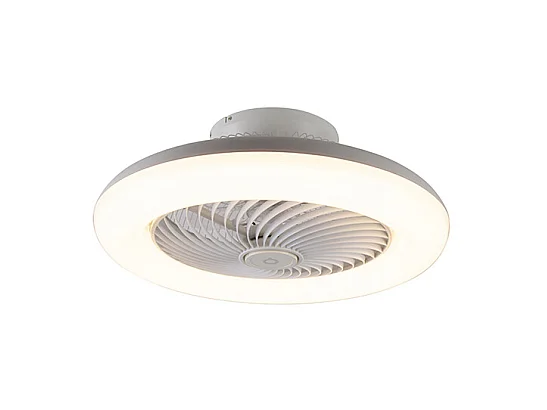 Ventilateur de plafond design blanc avec LED dimmable - Clima