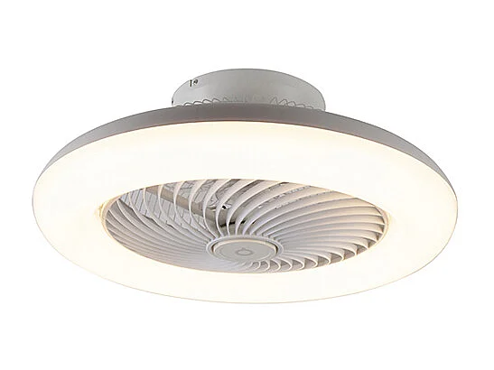 Ventilateur de plafond design blanc avec LED dimmable - Clima
