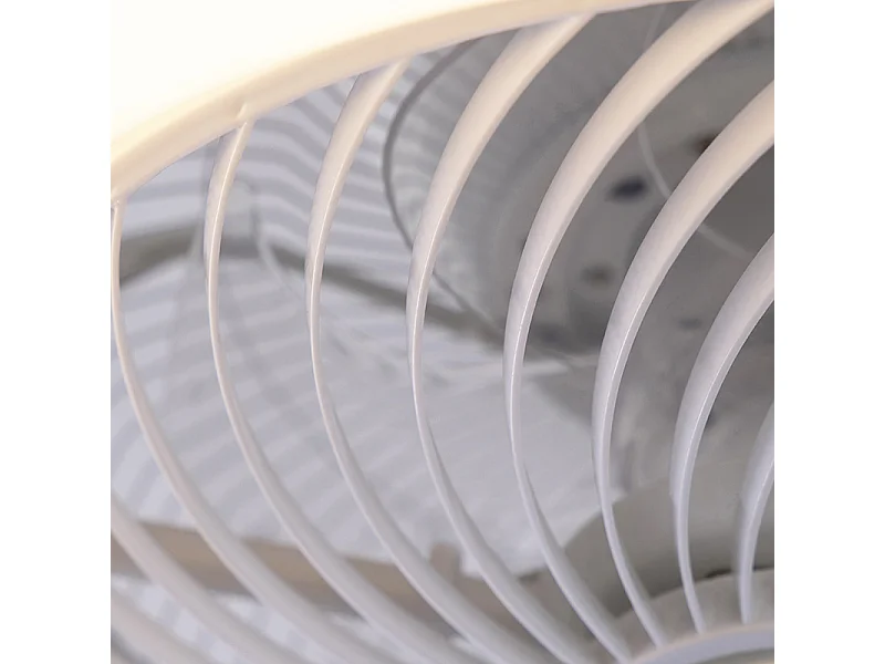 Ventilateur de plafond design blanc avec LED dimmable - Clima