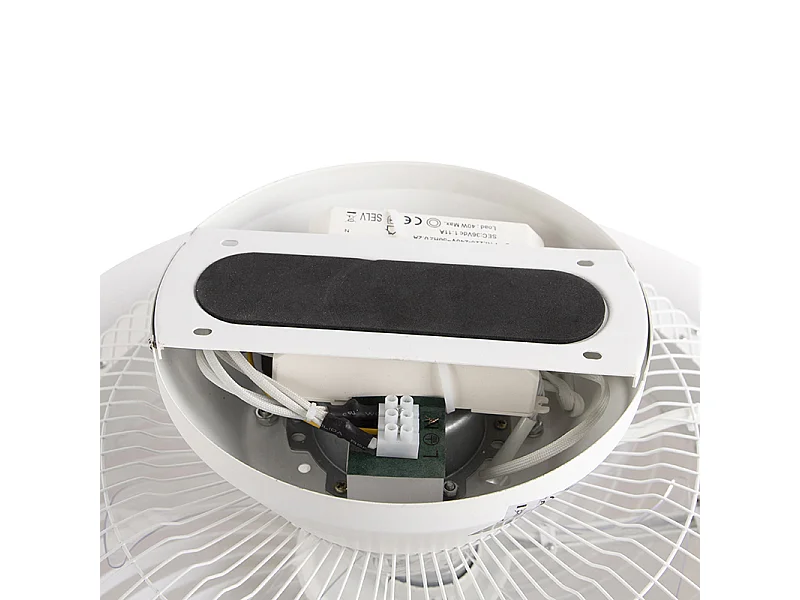 Ventilateur de plafond design blanc avec LED dimmable - Clima