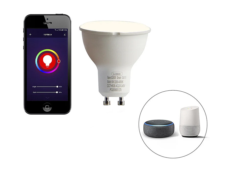 Smart spot noir inclinable incl.2 WiFi GU10 - Jeana 2