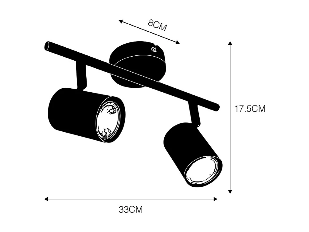 Smart spot noir inclinable incl.2 WiFi GU10 - Jeana 2