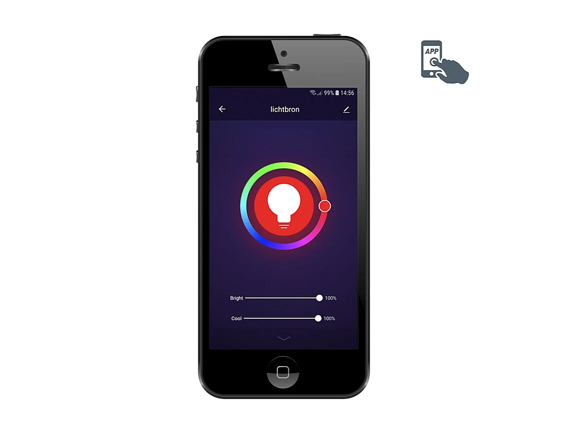 Smart spot noir inclinable incl.2 WiFi GU10 - Jeana 2