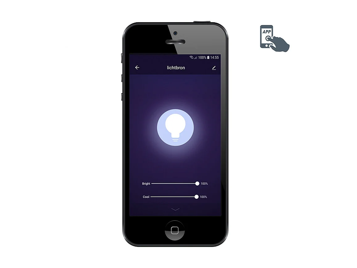 Smart spot noir inclinable incl.2 WiFi GU10 - Jeana 2