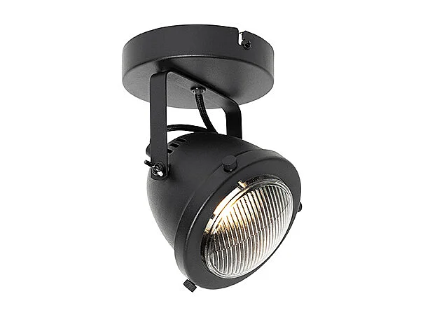 Spot industriel noir orientable - Emado