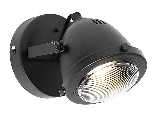 Spot industriel noir orientable - Emado