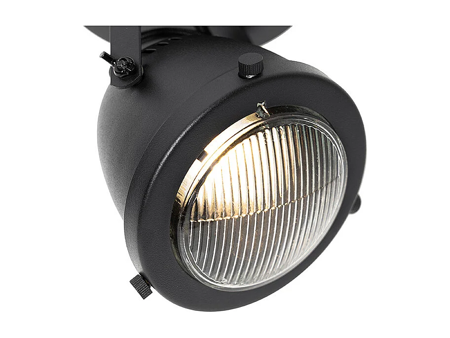 Spot industriel noir orientable - Emado