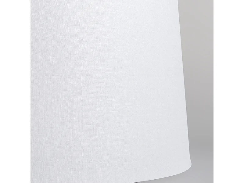 Plafonnier noir mat avec abat-jour blanc 45 cm - Combi