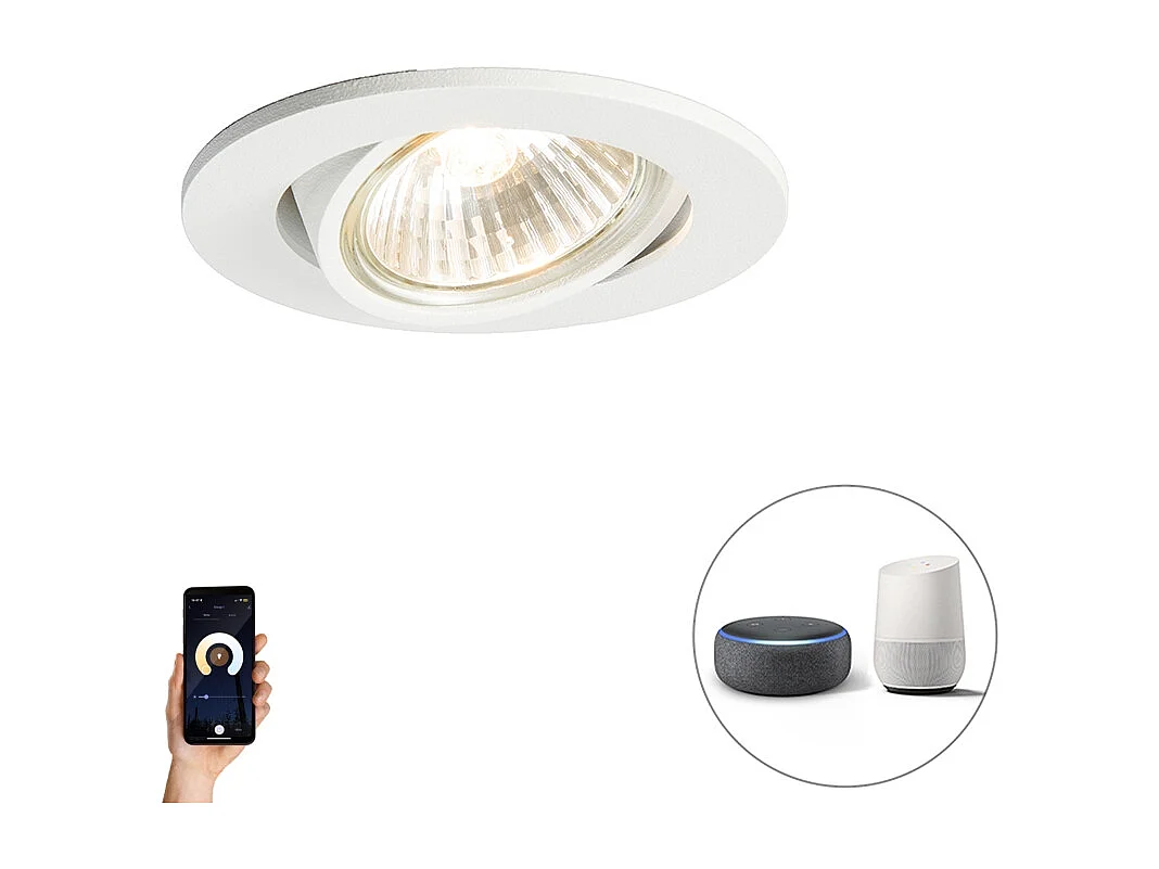 Spot encastrable intelligent blanc inclinable avec WiFi GU10 - Cisco