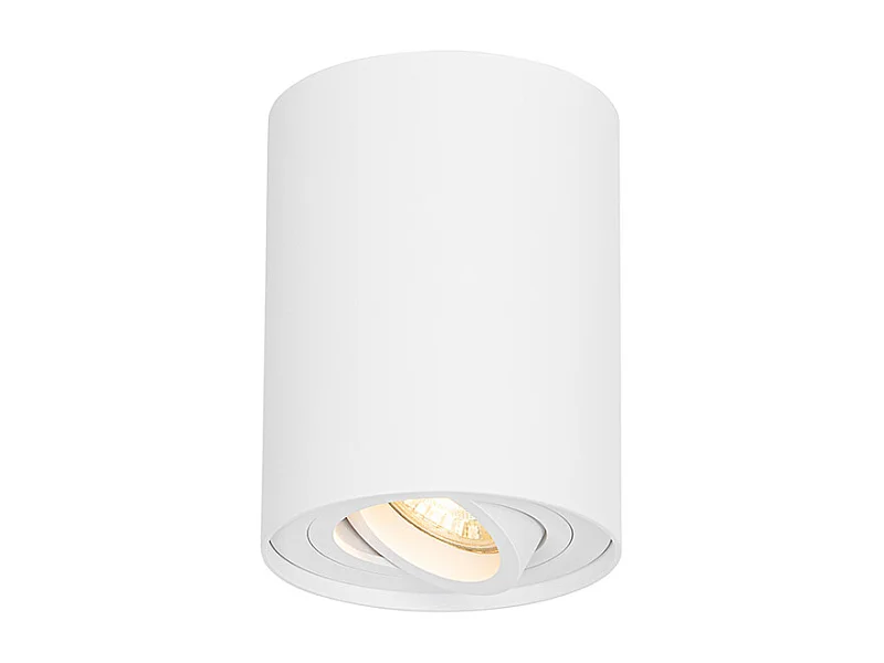 Spot plafond moderne blanc orientable et inclinable - Rondoo up