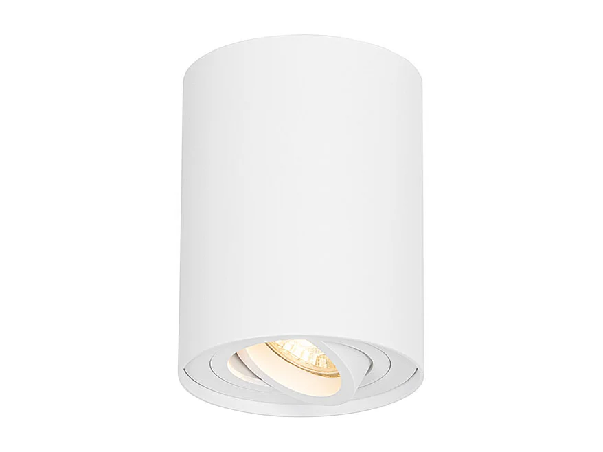 Spot plafond moderne blanc orientable et inclinable - Rondoo up
