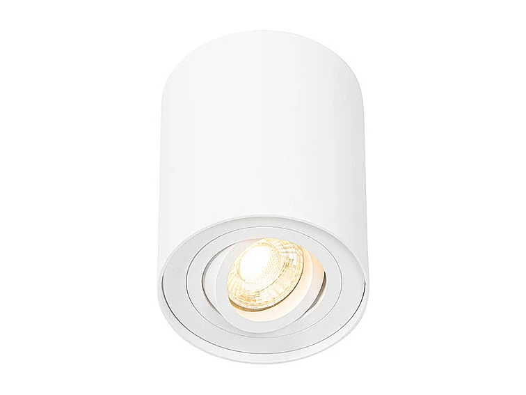 Spot plafond moderne blanc orientable et inclinable - Rondoo up
