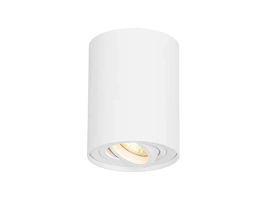 Spot plafond moderne blanc orientable et inclinable - Rondoo up