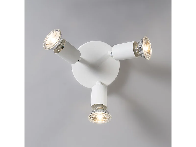 Spot moderne blanc inclinable - Jeany 3
