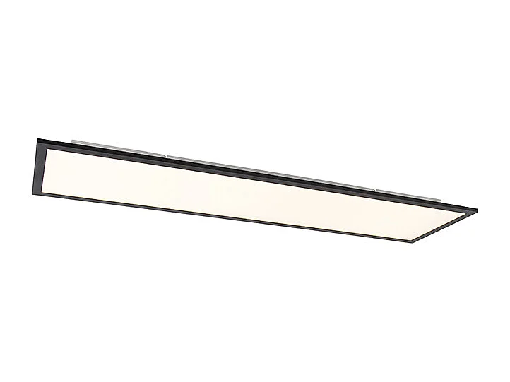 Plafonnier moderne noir 120 cm avec LED dimmable à lumière chaude - Liv