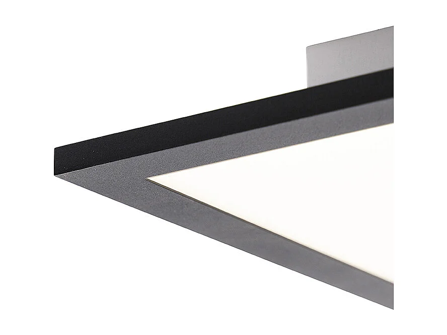 Plafonnier moderne noir 120 cm avec LED dimmable à lumière chaude - Liv