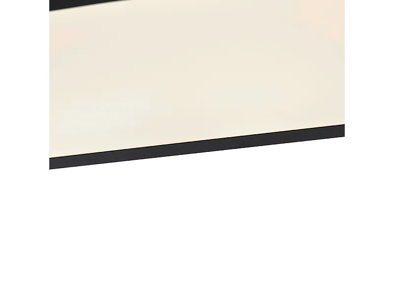 Plafonnier moderne noir 120 cm avec LED dimmable à lumière chaude - Liv