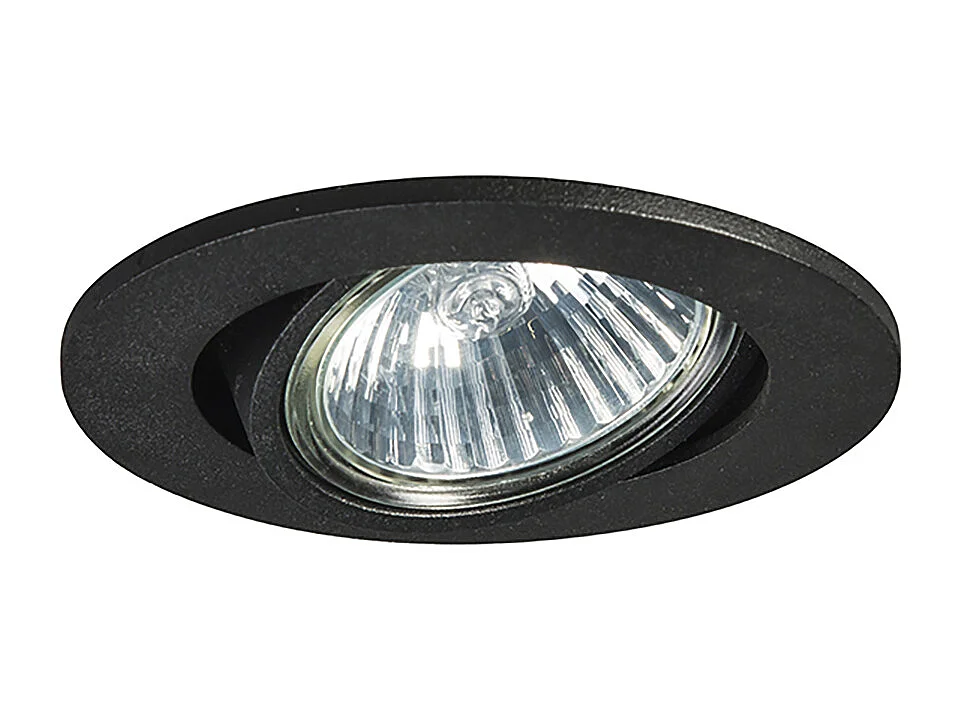 Ensemble de 6 spots encastrés noirs orientables - Cisco