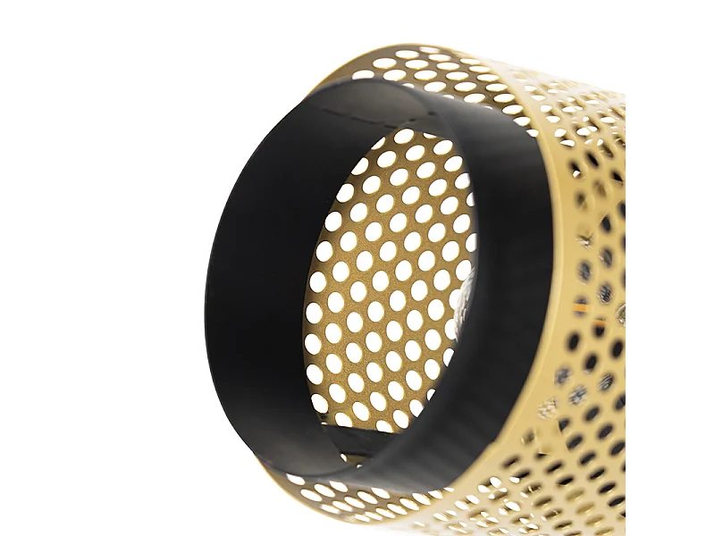 Spot industriel noir avec or 3 lumières - Kayden